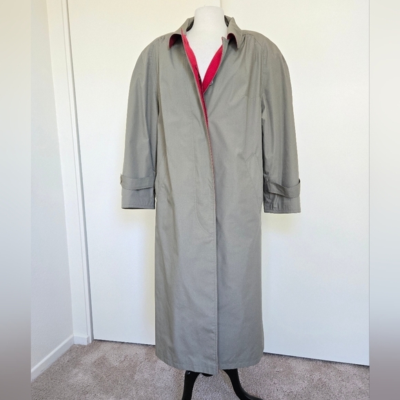 Gelco 90s Long Oversized Trench Rain Coat Fully Lined from Austria size Medium - Picture 1 of 16